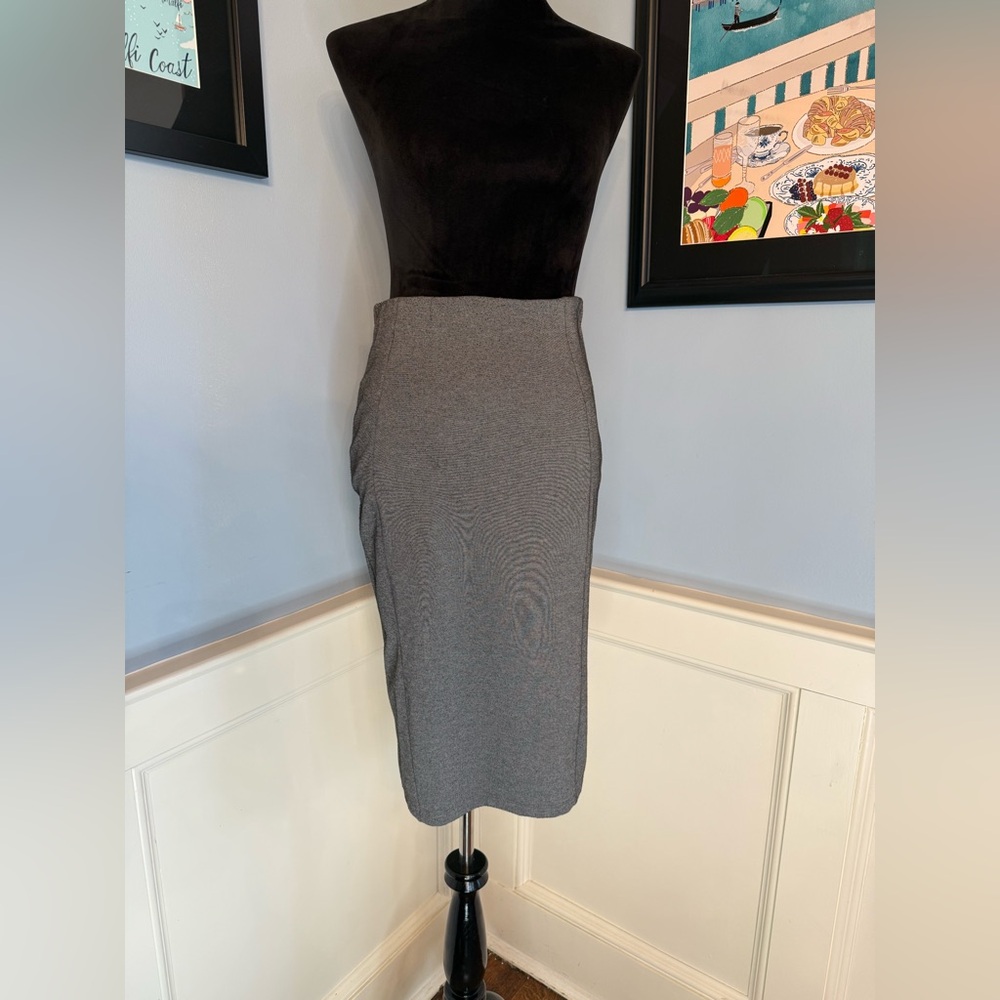 Retro Gray and Black Pencil Skirt Sz M